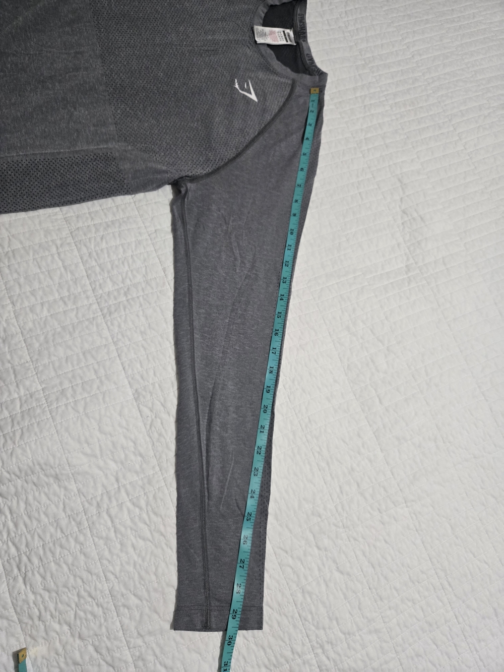 Gymshark Gray Performance Workout Top - Picture 5 of 6